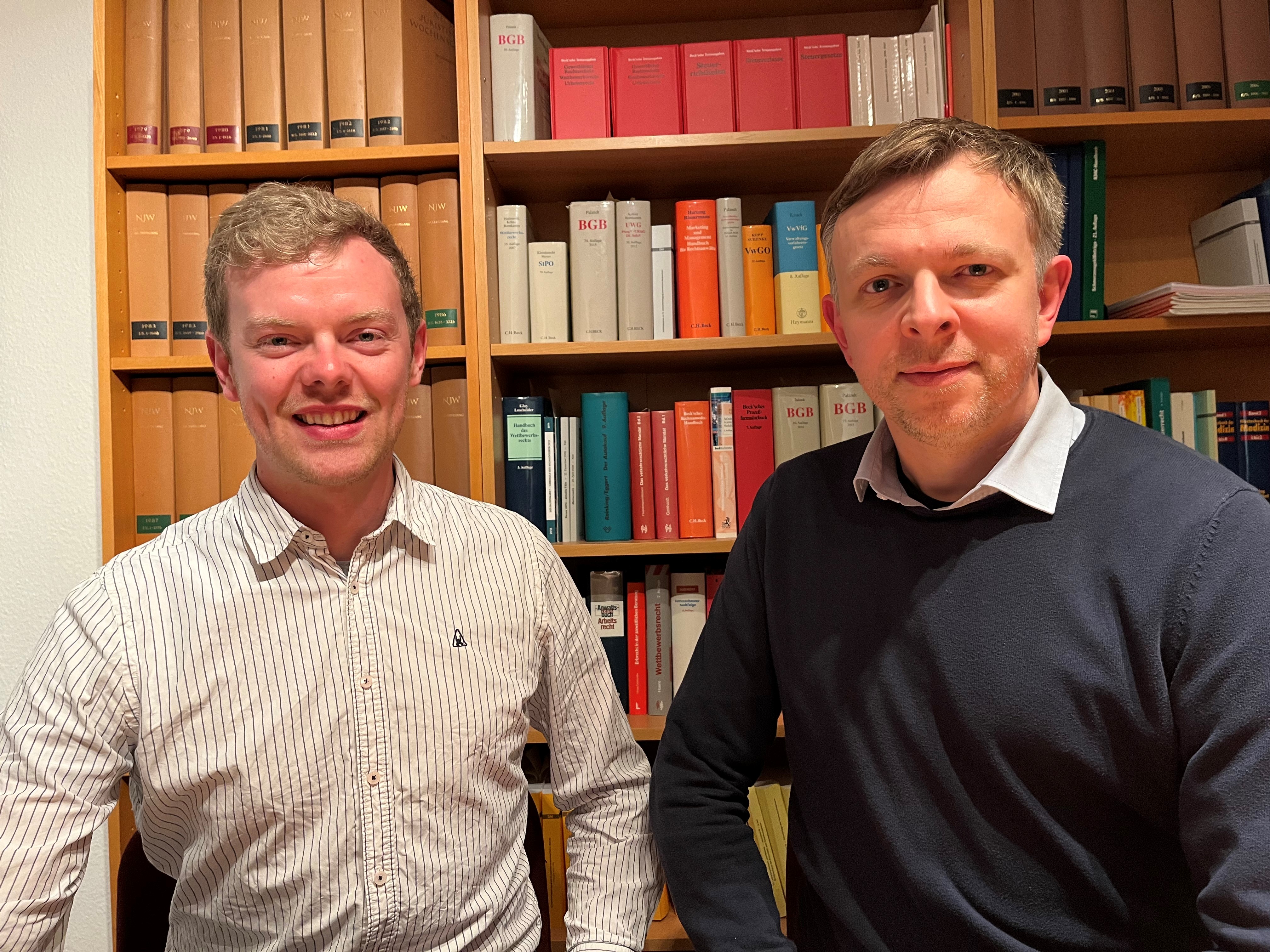 Johannes Bock und Lars Johnsen, unsere Spitzenkandidaten für Wentorf und Schönberg