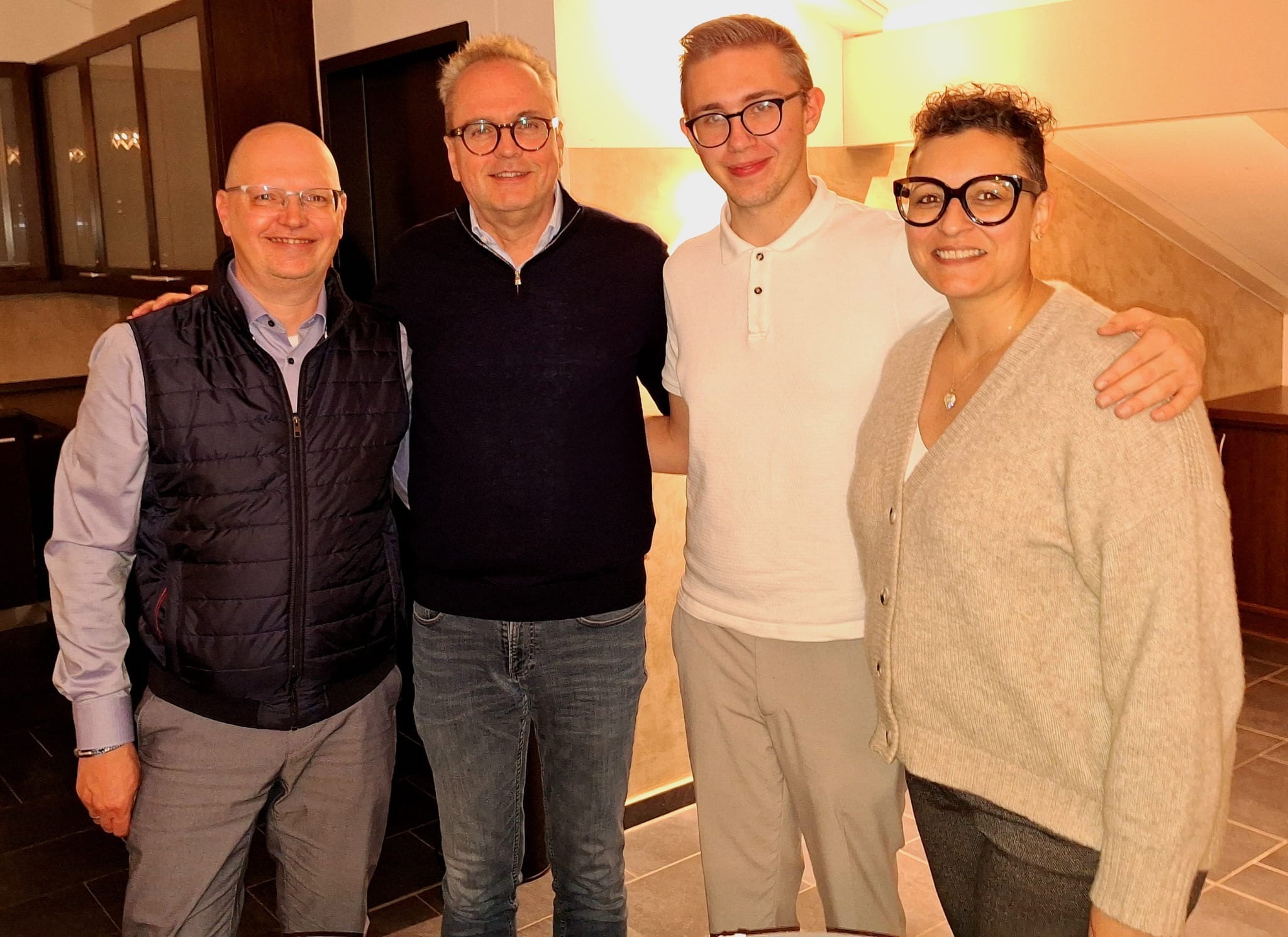 v.l.n.r. Lars Blochberger, Jens Kavacs, Tristan Schlabritz, Nicole Kavacs
