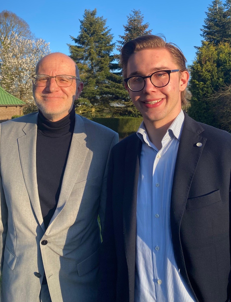 Prof. Dr. Christian Zidorn und Tristan Schlabritz 